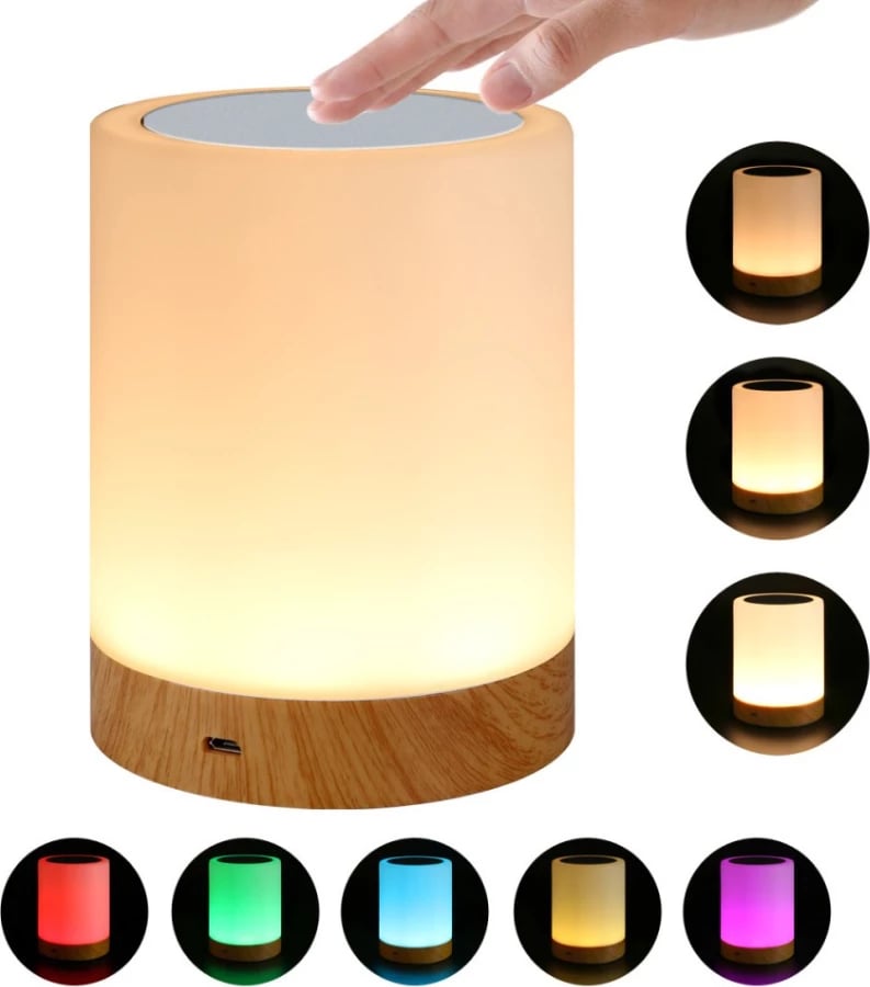 Llambë LED me prekje TECHly, RGB