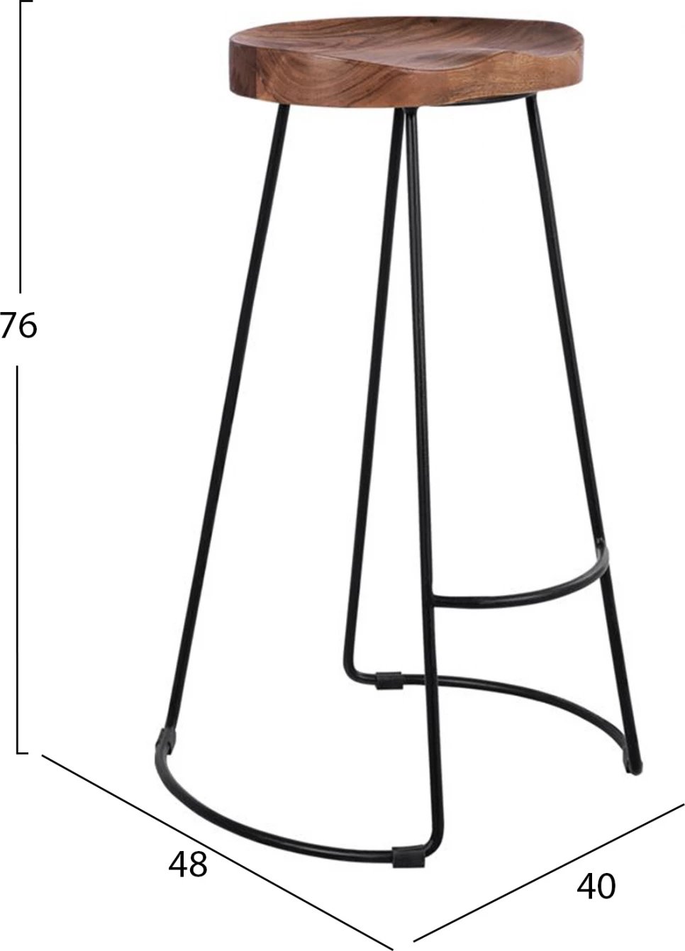 Karrige për bar FH8363.11 dru akacie