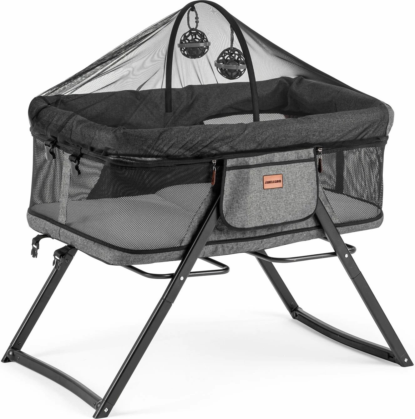 Djep palosës Evila Originals, ngjyrë gri e çelët