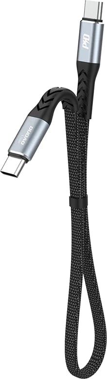 Kabllo USB-C në USB-C Dudao L10C, 0.23m, 100W, e zezë