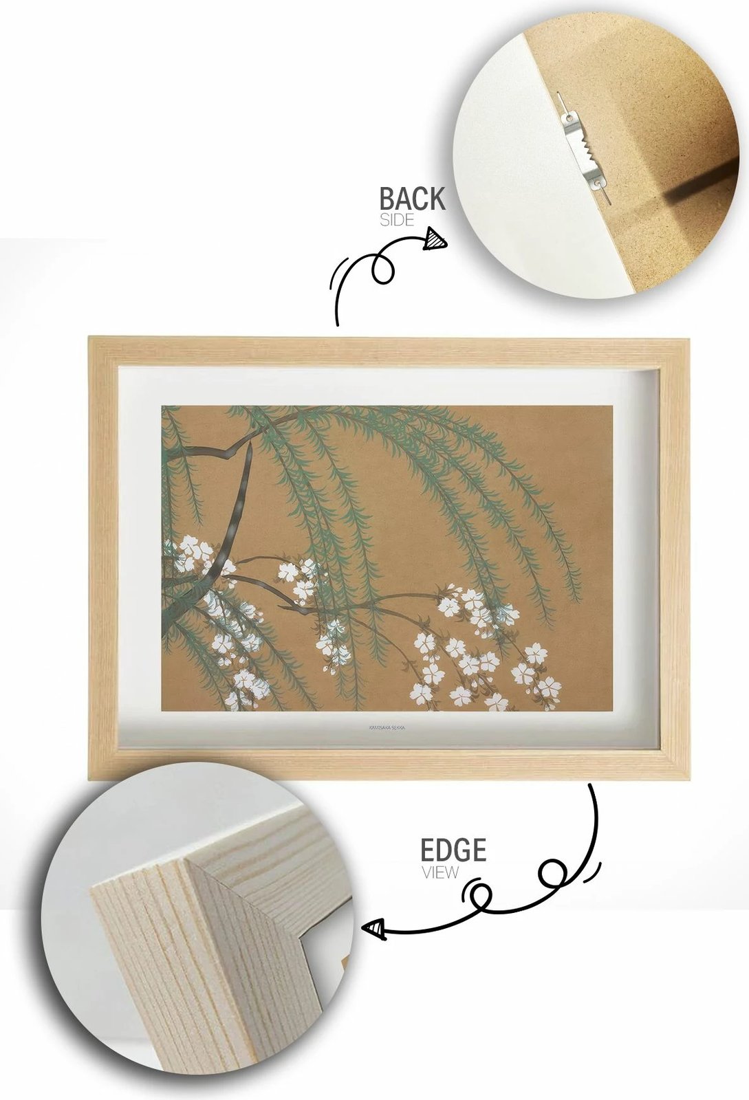 Pikturë dekorative me kornizë, shumëngjyrëshe, Lmnmdl8