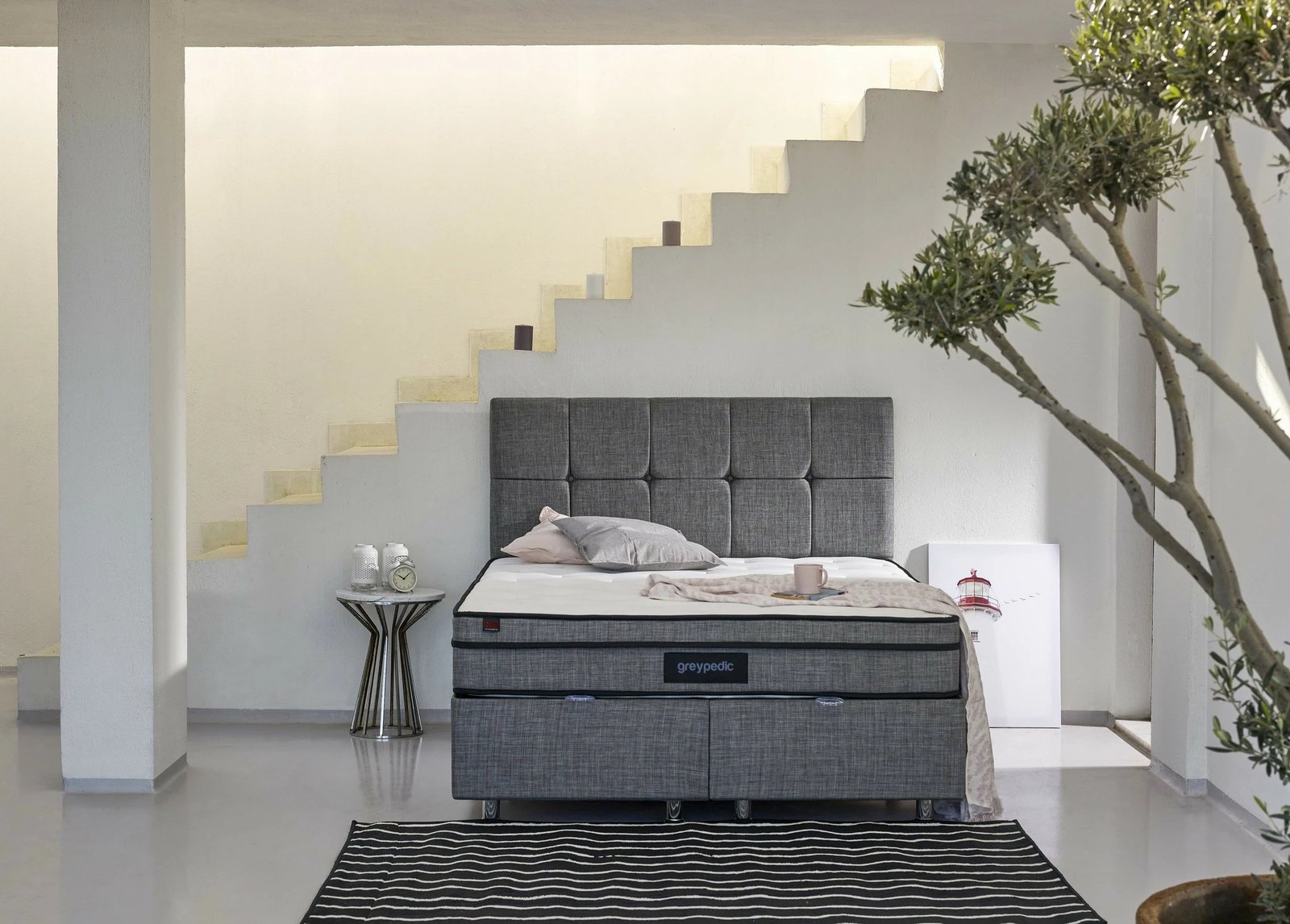 Madrac dopio Greypedic, ultra i fortë, Skye Decor, 200x200 cm