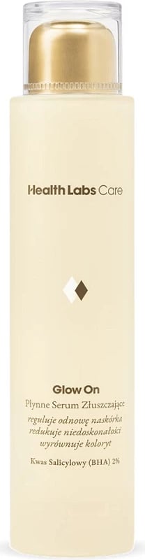 Serum eksfoliues për fytyrë HealthLabs Glow On Liquid Exfoliating Serum për femra, 100ml