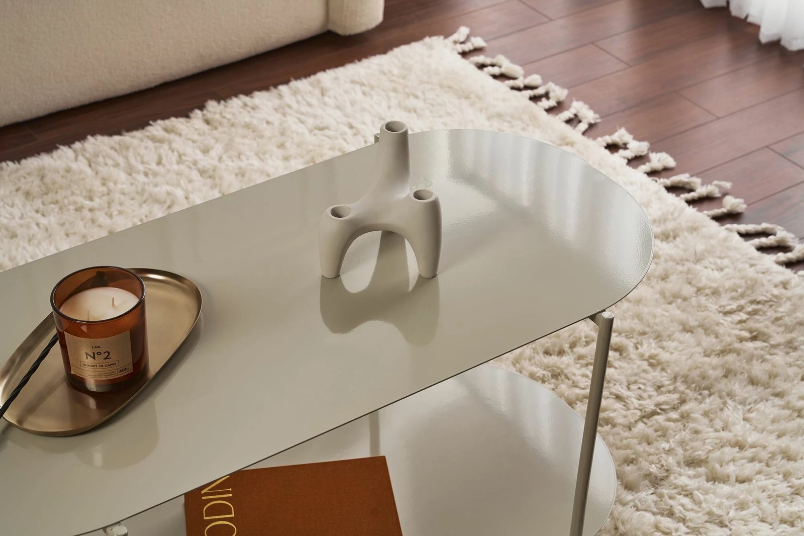 Tavolinë kafeje, ngjyrë taupe, Skye Decor, SHB-014-B