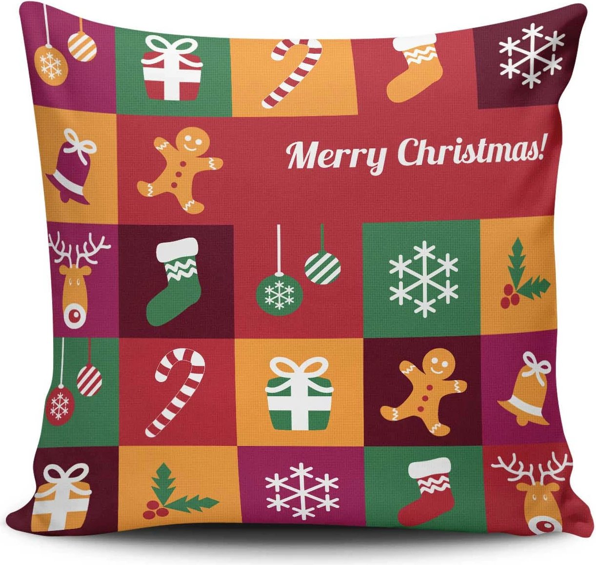 Jastëk dekorativ Aberto Design, NOELKRLNT-17, shumëngjyrësh, 43x43cm