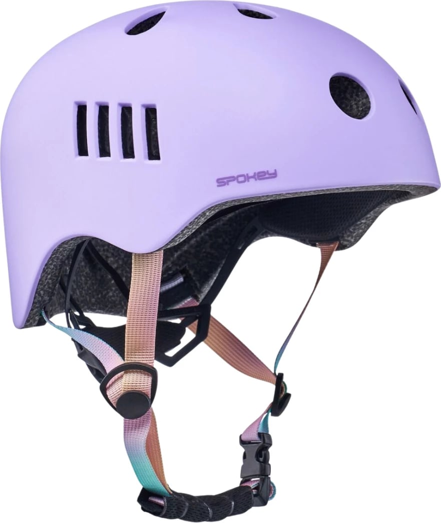 Helmetë biçiklete unisex Spokey, e purpurt
