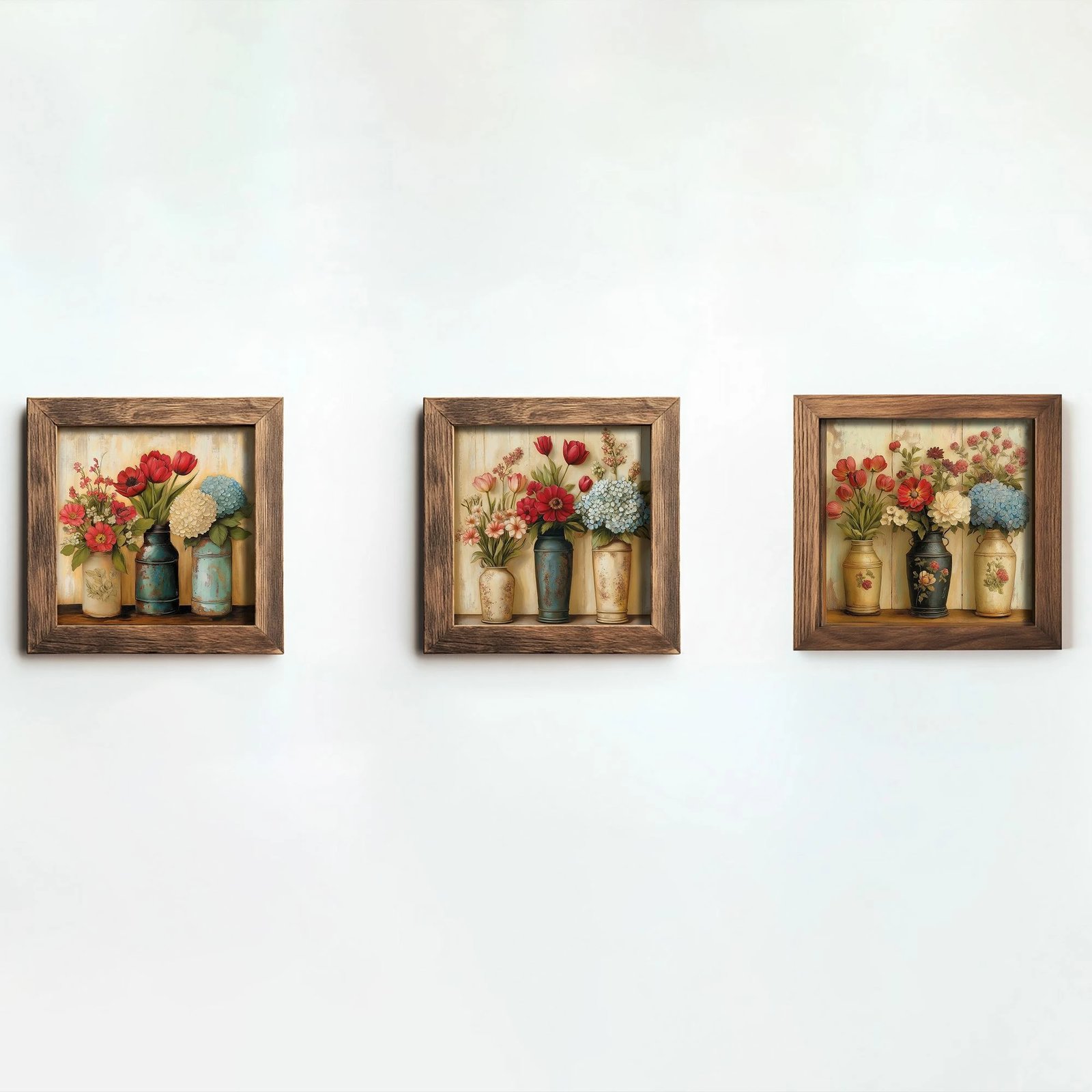 Pikturë dekorative me kornizë MDF (3 copë), Wallity, UKZM064