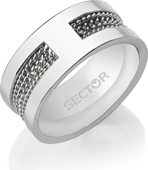 Unazë për meshkuj Sector Jewels SZT05023, argjend