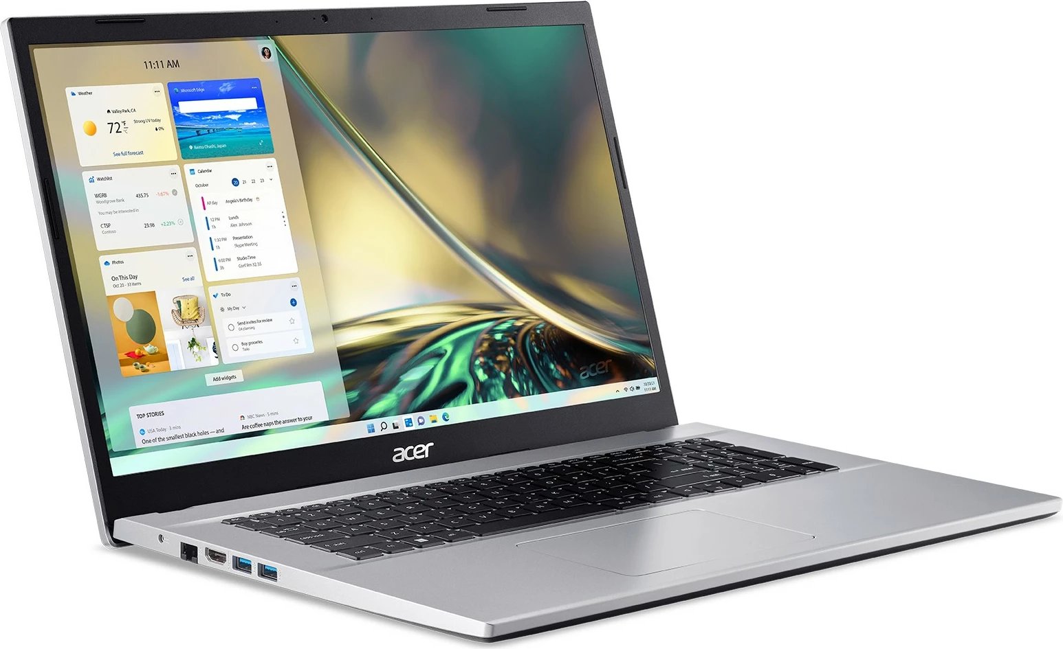 Kompjuter portativ Acer Aspire 3 A317-54-76Y9, Intel Core i7, 16GB RAM, 1TB, 17.3", Pure Silver