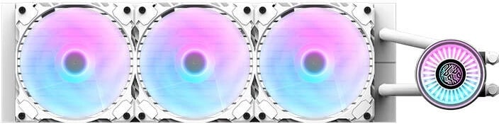 Kasë ftohëse me ujë Darkflash DN 360, ARGB, për CPU, e bardhë