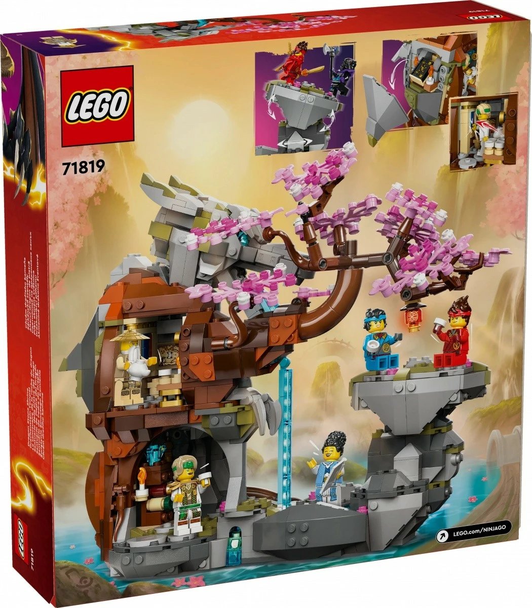 Set ndërtimi LEGO Ninjago Dragon Stone Temple 71819, 1212 pjesë, me 6 minifigura