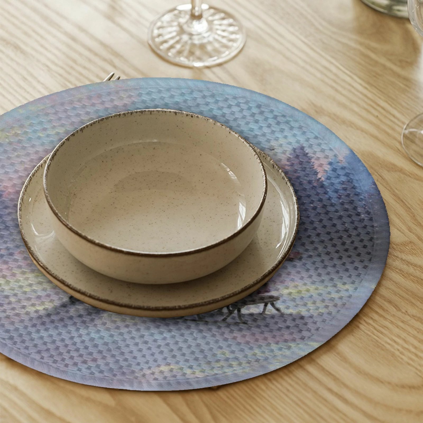 Set nënshtruesish tavoline Hermia Concept, shumëngjyrësh, 4 copë, 37cm