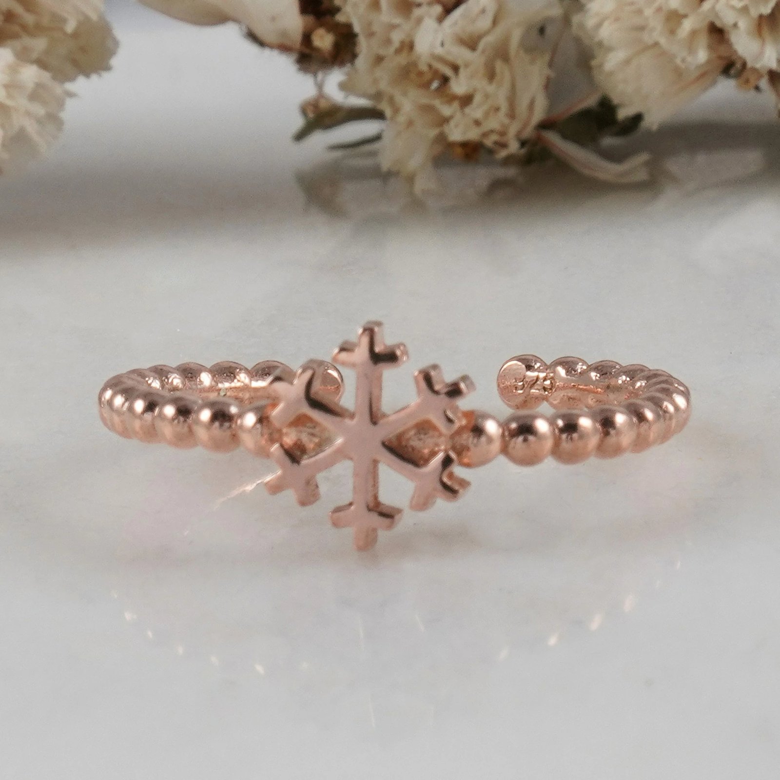 Unazë argjendi, ngjyrë rozë ari, Jumeon, NRZ99379