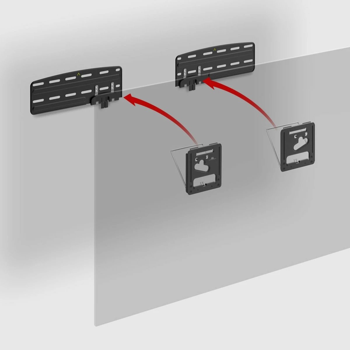 Mbajtës muri për TV Maclean MC-806N, për 43-85 inç, i zi