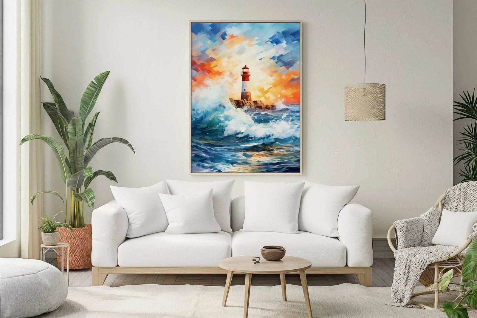 Pikturë dekorative me kornizë MDF, Wallity, Mp-00108, shumëngjyrëshe, 40x50cm