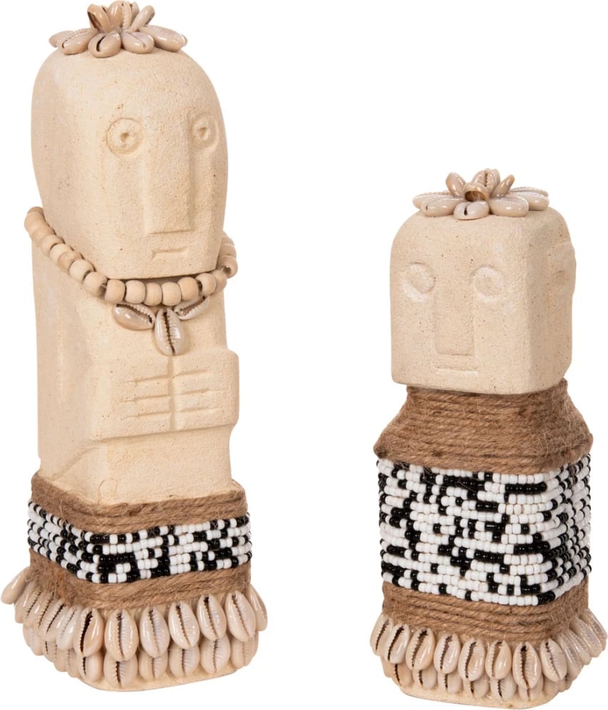 Statujë tavoline SUMBA FH4309 prej guri të bardhë paras-rruaza-litar bar deti 7x7x17Hcm Statujë tavoline SUMBA FH4309 prej guri të bardhë paras-rruaza-litar bar deti 7x7x17Hcm