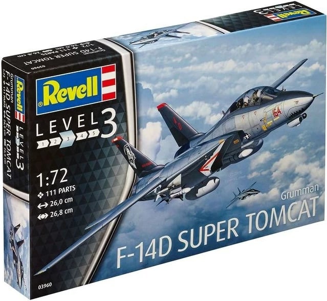 Model aeroplani Revell Grumman F-14D Super Tomcat, 1:72, Alumini