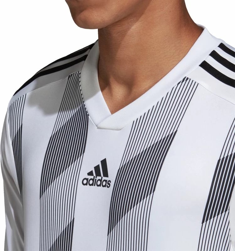 Bluzë Adidas Striped 19 LS, e bardhë