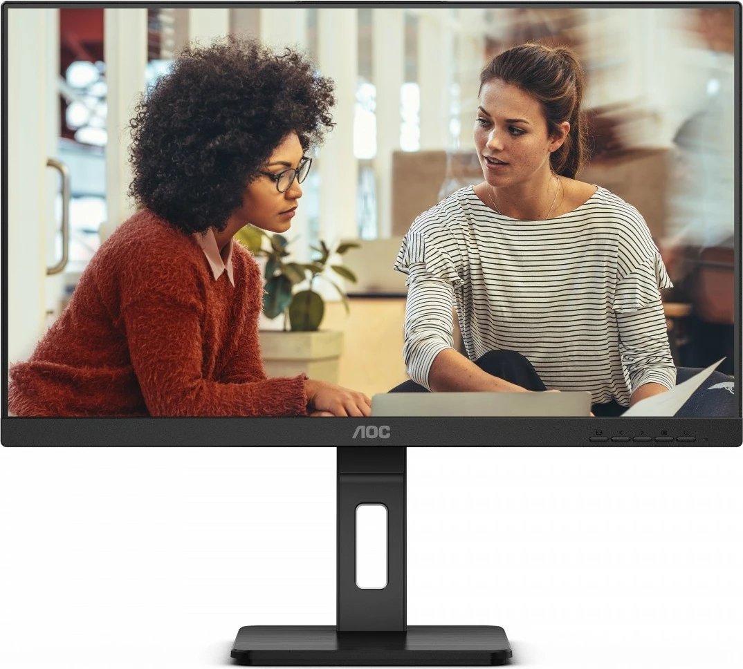Monitor AOC 27E3QAF, 27", IPS, FHD, 75Hz, Pivot, Altoparlantë, i zi
