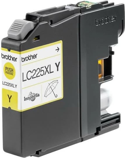 Kartushë bojë, Brother, LC-225XL-Y, rendiment 1200 faqe, e verdhë