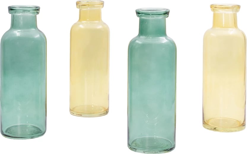 Shishe dekorative JARDIN, qelq e gjelbër, 9x9x26cm