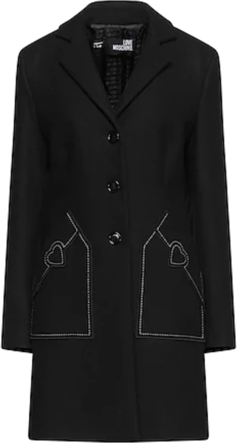 Pallto për femra Love Moschino, e zezë