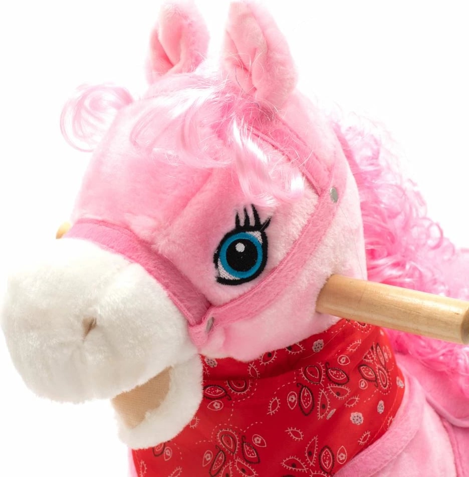 Kalë luhatës, Baby Mix, Starfish, interaktiv me melodi 3xAAA, nga 12m+, kapacitet 25 kg, rozë