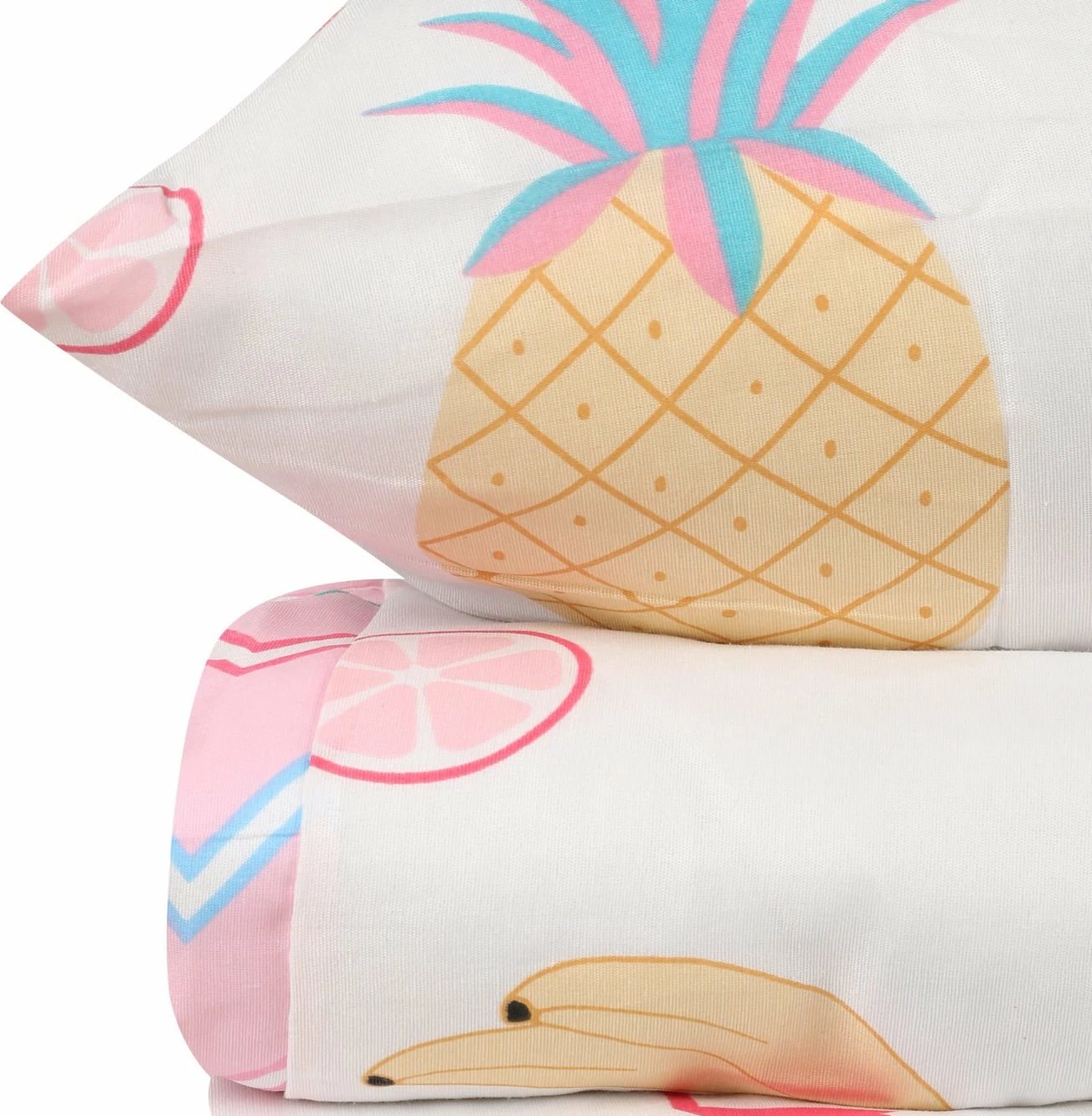 Set mbulesë për jorgan, njësh, L'Essentiel Linge de Maison, Kokteyl - e bardhë