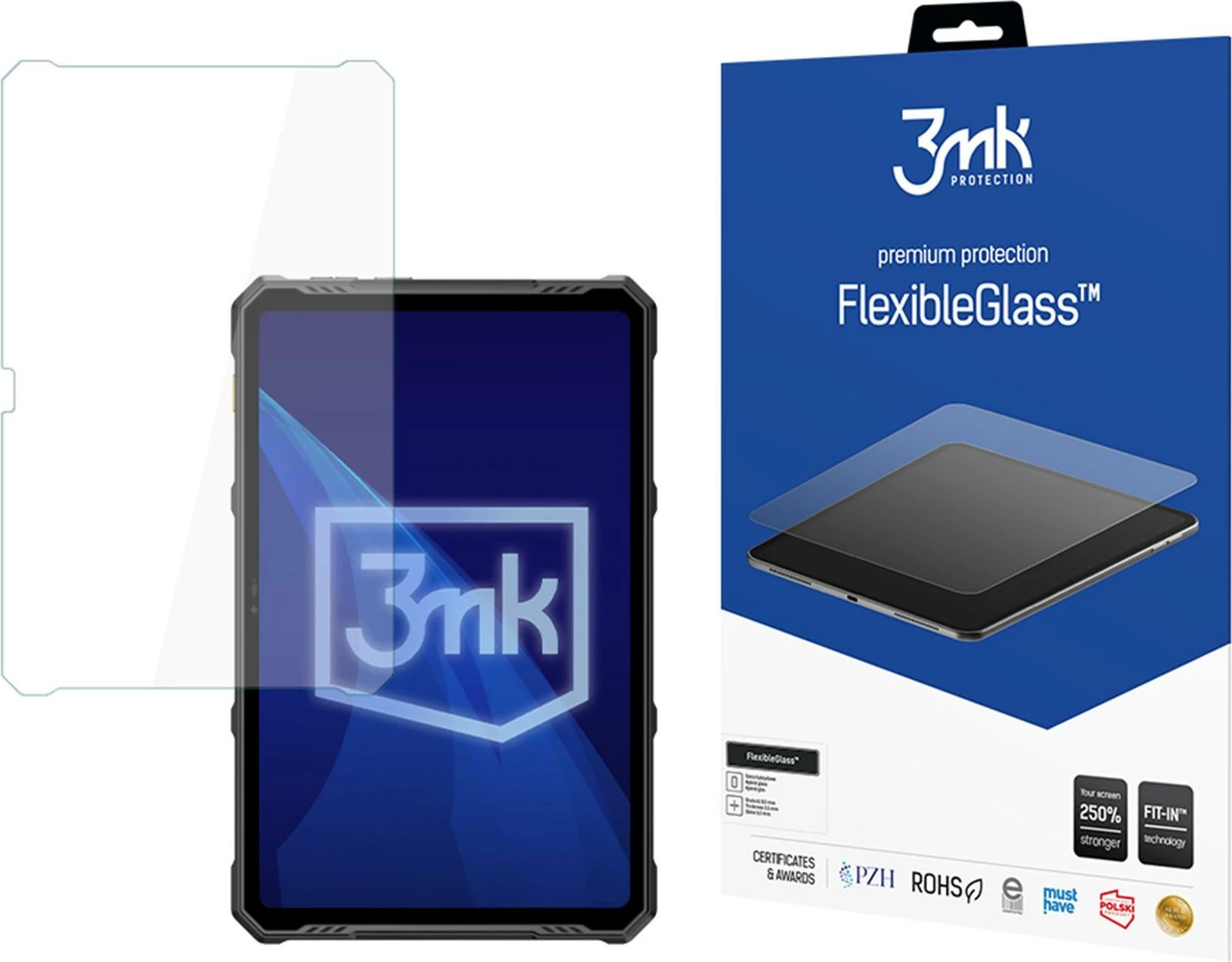 Mbrojtës ekrani FlexibleGlass për tablet Ulefone Armor Pad 3 Pro, 3mk Protection, deri 13 inç