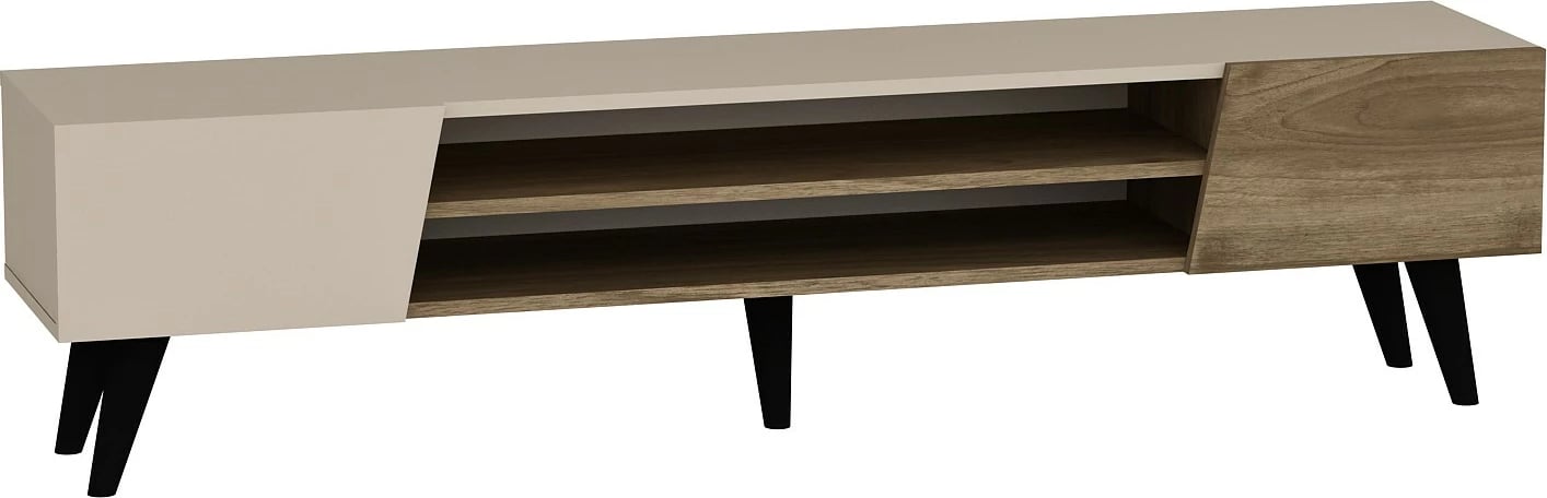 Komodë TV Hanah Home, Clark, ngjyrë arrë dhe bezhë