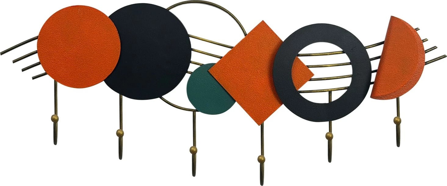 Varëse muri prej metali, shumëngjyrëshe, Wallity Mualla, 59x24cm