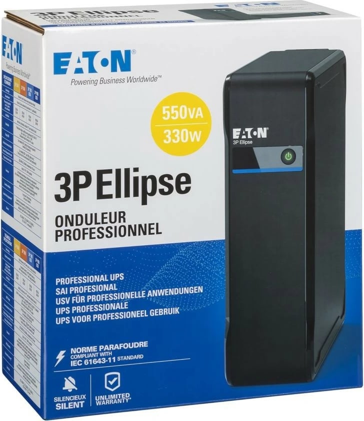 UPS Eaton 3P Ellipse 3P550I, 550 VA, 330 W, Tower, i zi