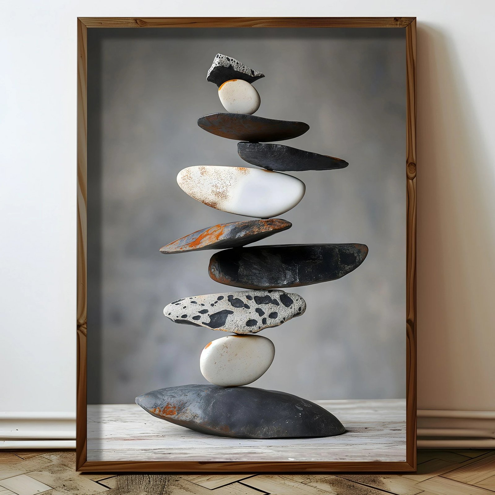 Pikturë dekorative me kornizë MDF, shumëngjyrëshe, HUM088