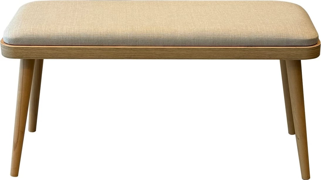 Bankë, ngjyrë lisi dhe krem, Skye Decor, Vina Mini 1005