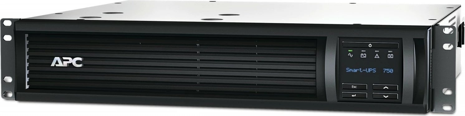 Kasë UPS APC SMT750RMI2UC, 750VA/500W, 2U, SmartConnect, zi/argjendtë