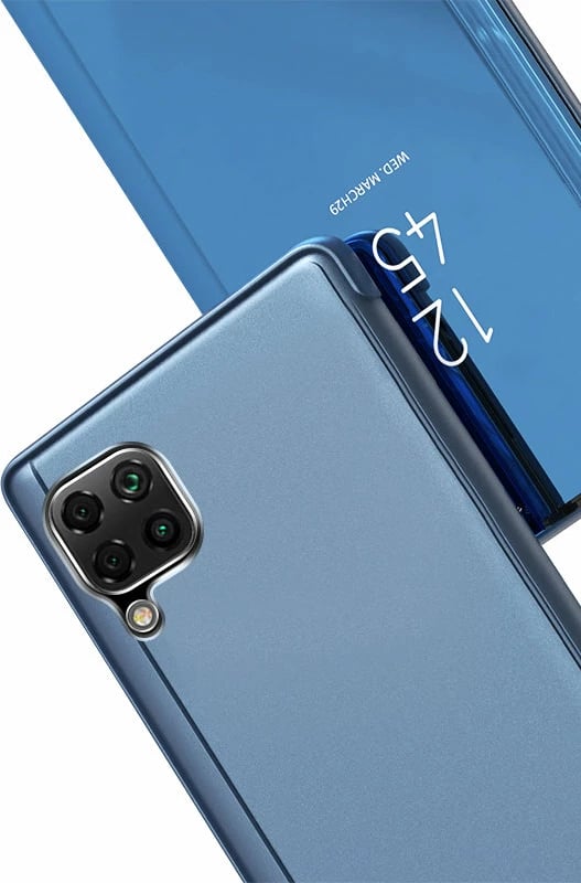 Mbështjellës Hurtel Clear View për Samsung Galaxy A22 4G, i zi, me kapak