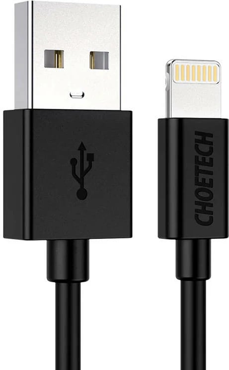 Kabllo USB në Lightning Choetech IP0026, 1.2m, e zezë
