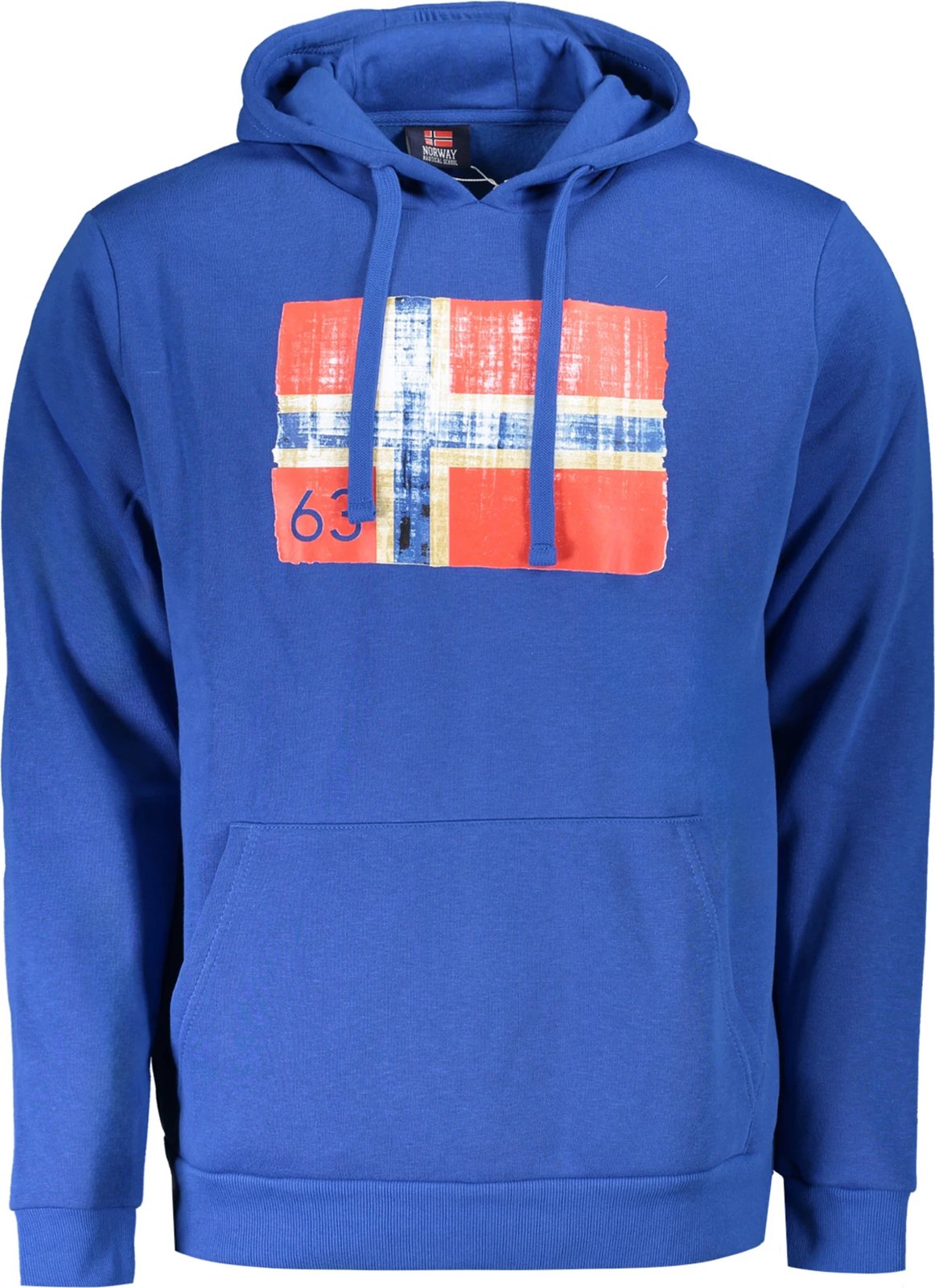 Duks me kapuç NORWAY 1963 zip-up meshkuj, blu