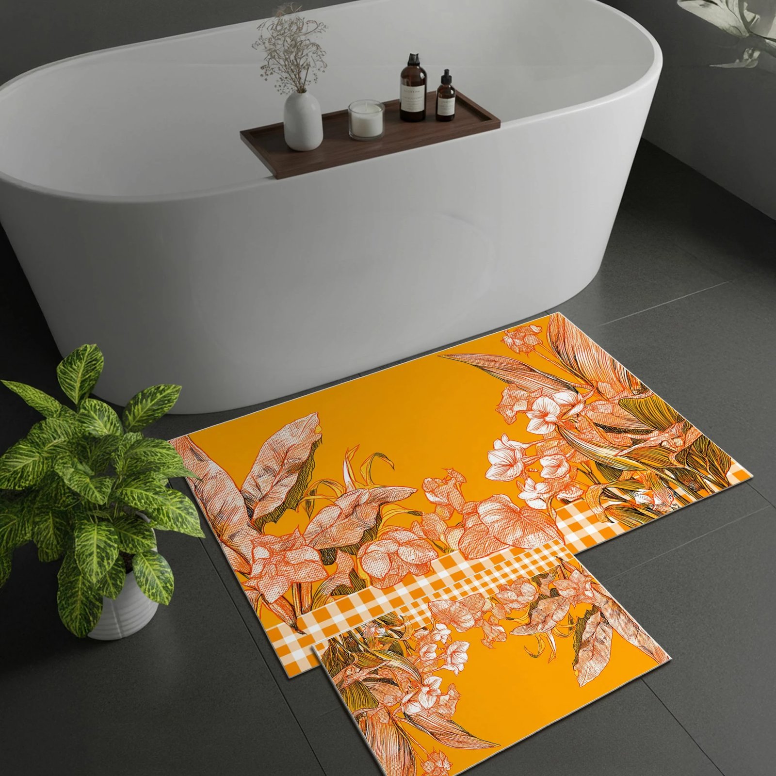 Set tapetash për banjo, 2 copë, ngjyrë e verdhë, Mijolnir, Asr13