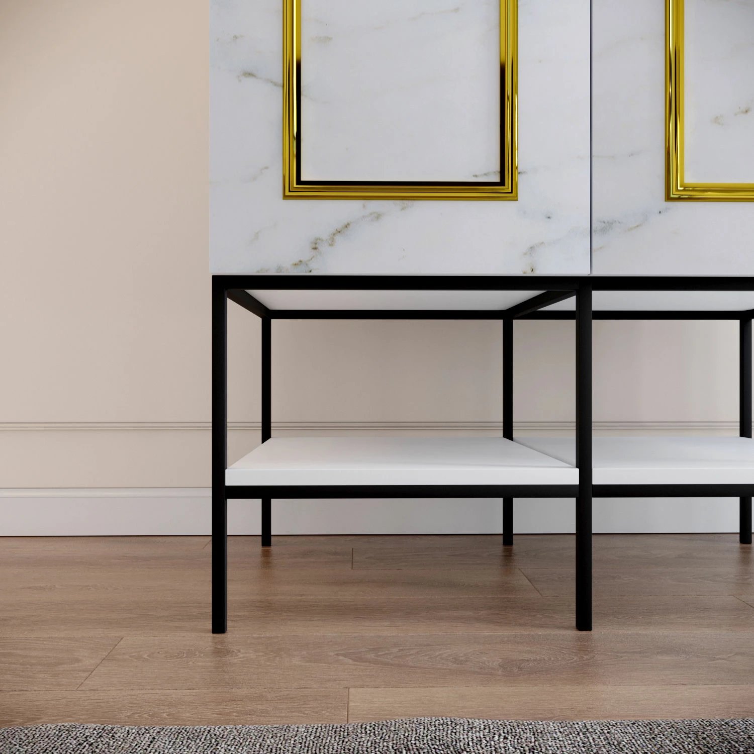 Dollap Hanah Home, Martin 2, i bardhë, i zi, ari