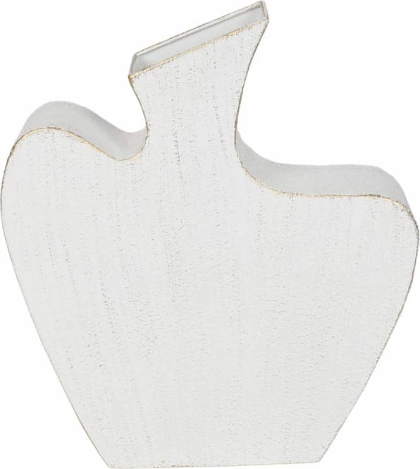 Vazo metalike NIRA, e bardhë, 30.5x8x35cm