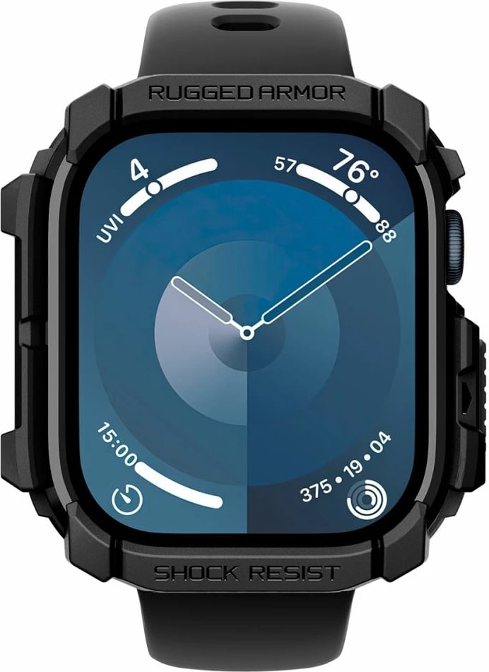 Mbështjellës Spigen Rugged Armor për Apple Watch 10, 42mm, i zi