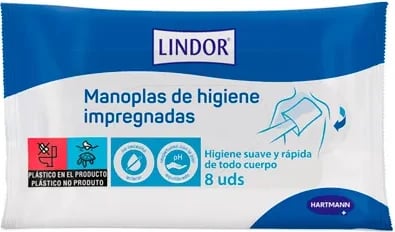 Doreza higjienike të lagura Hartmann Lindor unisex, 8 copë