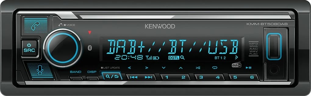 Radio makine Kenwood KMMBT508DAB, Bluetooth, USB, i zi
