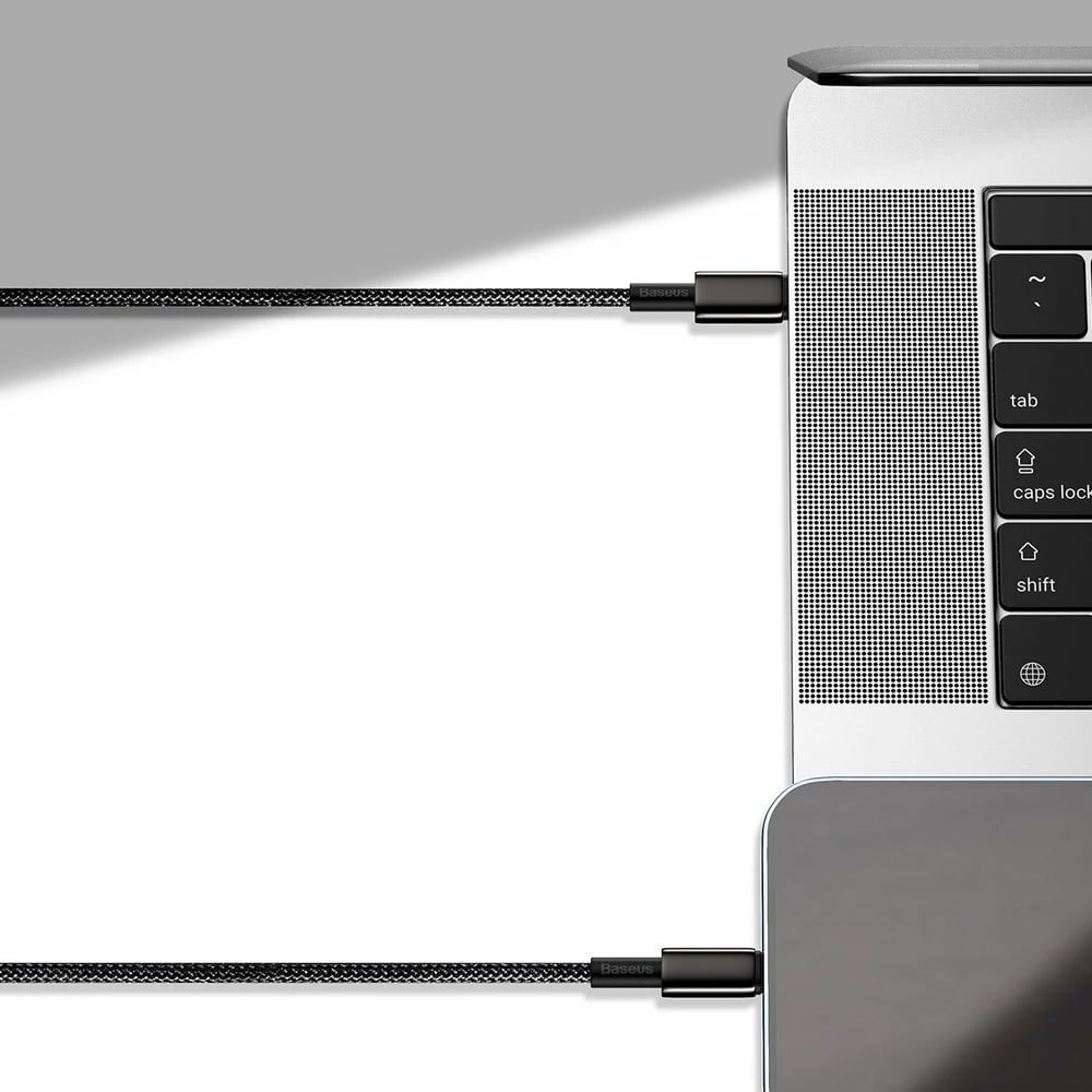 Kabllo Baseus CATLWJ-A01 USB-C në Lightning, 2m, 20W, e zezë