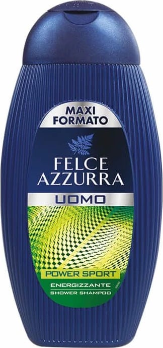 Shampon dhe xhel dushi 2-në-1 për meshkuj Felce Azzurra Men Power Sport, 400ml