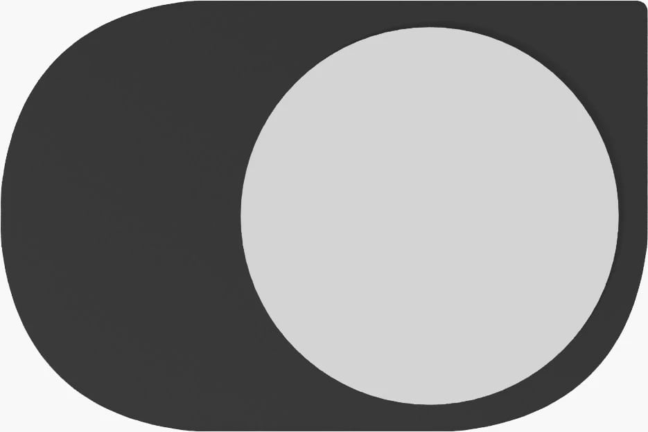 Pasqyrë Skye Decor, Pubble, e zezë, 60x90x2.2cm