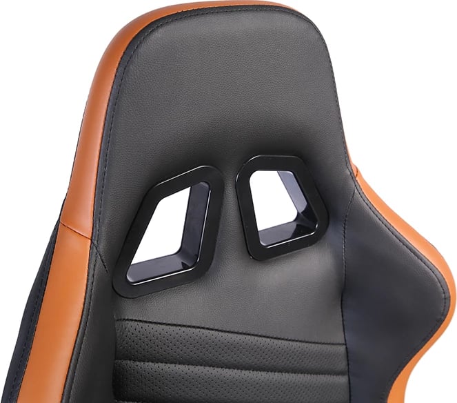 Karrige gaming Dyskord, ngjyrë e zezë-kamel, 50x74x137