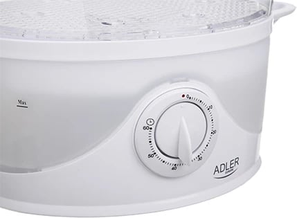 Gatues me avull elektrik, Adler AD 633, 800 W, 9 L, 3 shtresa, i bardhë Gatues me avull elektrik, Adler AD 633, 800 W, 9 L, 3 shtresa, i bardhë