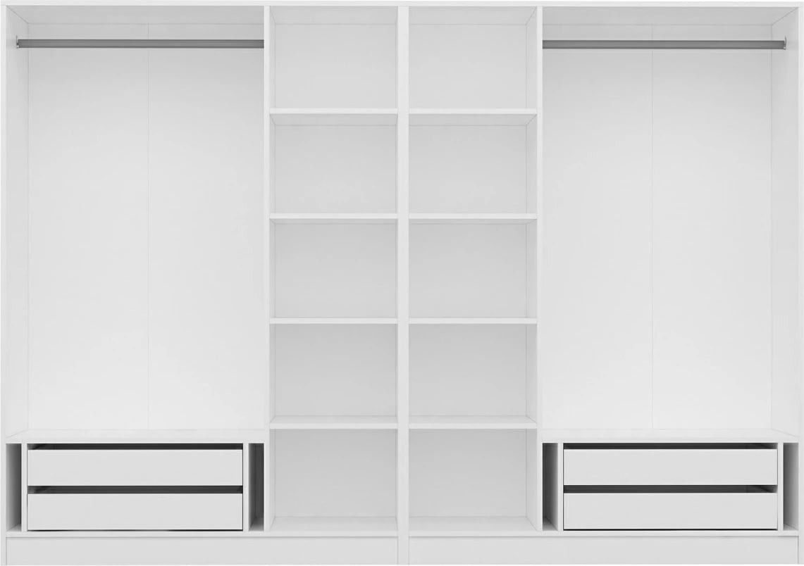 Dollap rrobash Skye Decor, ngjyrë arre, 2717